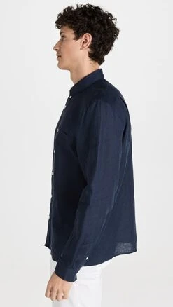 Lacoste Regular Fit Linen Casual Button Down Shirt -Shopbop lcost3051110601 1680110049381 2 0. UX357 QL90