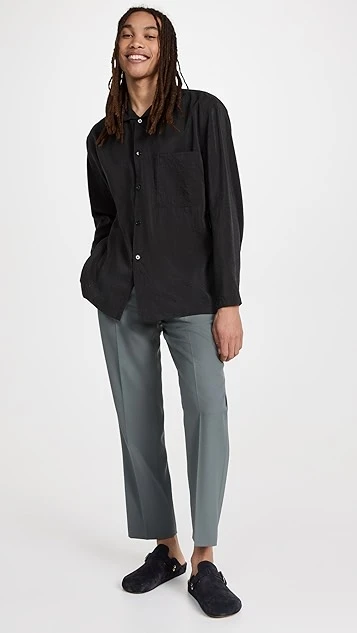 Lemaire Silk Stand Collar Shirt 6 Lemaire Silk Stand Collar Shirt - Image 4