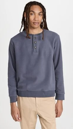 Madewell Polar Fleece Henley -Shopbop madew4583513694 1667861378830 2 0. UX357 QL90