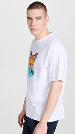 Maison Kitsune Vibrant Fox Head Easy Tee -Shopbop maisk31227102ca 1681314927831 2 0. UX357 QL90