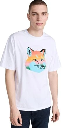 Maison Kitsune Vibrant Fox Head Easy Tee -Shopbop maisk31227102ca 1681314927851 2 0. UX357 QL90