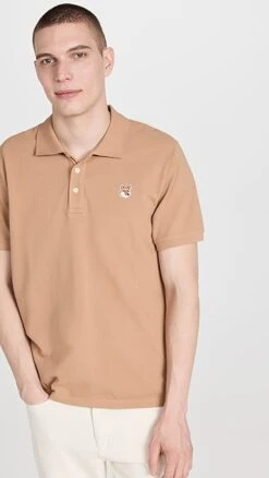 Maison Kitsune Fox Head Patch Classic Polo -Shopbop maisk3122912688 1678399654255 2 0. UX357 QL90
