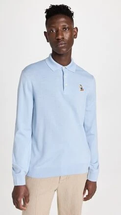 Maison Kitsune Dressed Fox Patch Regular Polo Sweater -Shopbop maisk3123512833 1674833544588 2 0. UX357 QL90
