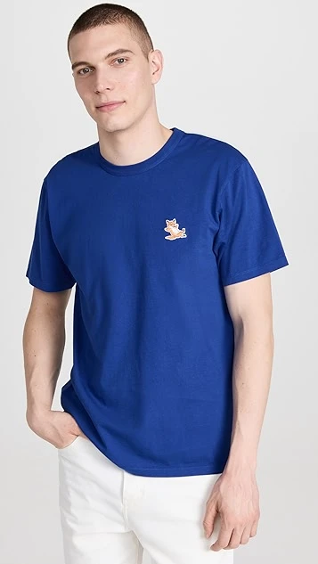 Maison Kitsune Chillax Fox Patch Classic T-Shirt 3 Maison Kitsune Chillax Fox Patch Classic T-Shirt