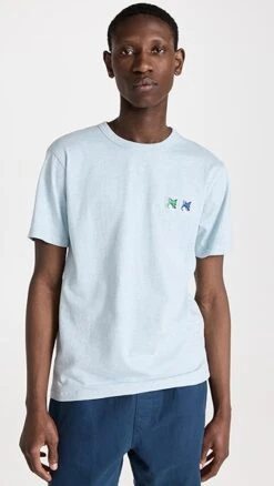 Maison Kitsune Double Monochrome Fox Head Patch Classic Tee -Shopbop maisk312401f577 1680813396184 2 0. UX357 QL90