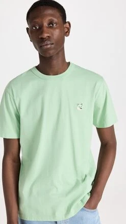 Maison Kitsune Tonal Fox Head Patch Regular Tee