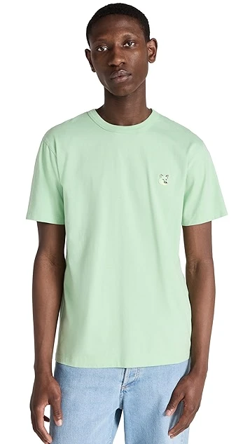 Maison Kitsune Tonal Fox Head Patch Regular Tee 8 Maison Kitsune Tonal Fox Head Patch Regular Tee - Image 6