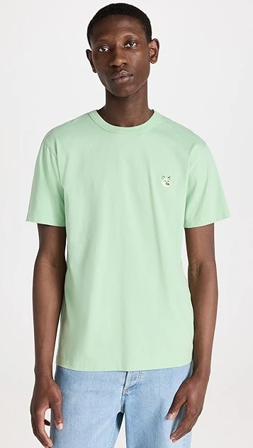 Maison Kitsune Tonal Fox Head Patch Regular Tee 9 Maison Kitsune Tonal Fox Head Patch Regular Tee - Image 7