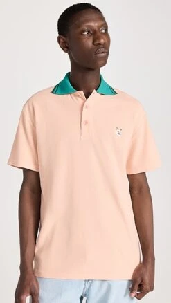 Maison Kitsune Tonal Fox Head Patch Polo