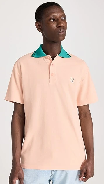 Maison Kitsune Tonal Fox Head Patch Polo 3 Maison Kitsune Tonal Fox Head Patch Polo