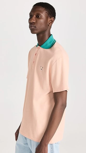 Maison Kitsune Tonal Fox Head Patch Polo 5 Maison Kitsune Tonal Fox Head Patch Polo - Image 3