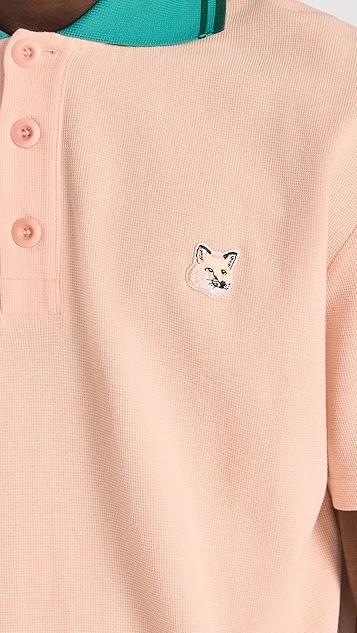 Maison Kitsune Tonal Fox Head Patch Polo 7 Maison Kitsune Tonal Fox Head Patch Polo - Image 5
