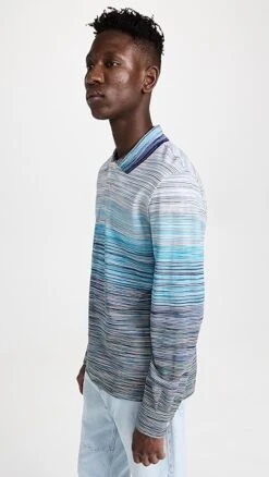 Missoni Manica Lunga Long Sleeve Polo 11 Missoni Manica Lunga Long Sleeve Polo -Shopbop missc301421f31e 1674833440629 2 0. UX357 QL90