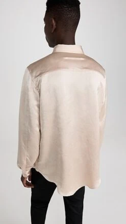 MM6 Maison Margiela Satin Shirt -Shopbop mmsix3037210cd7 1672766378605 2 0. UX357 QL90