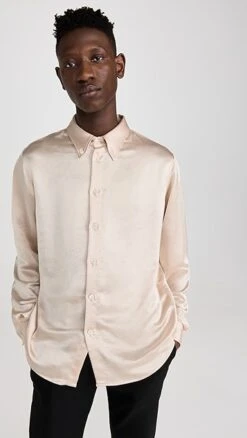 MM6 Maison Margiela Satin Shirt -Shopbop mmsix3037210cd7 1672766378622 2 0. UX357 QL90