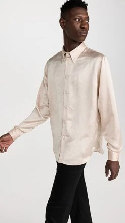 MM6 Maison Margiela Satin Shirt -Shopbop mmsix3037210cd7 1672766378755 2 0. UX357 QL90