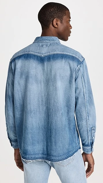 MOUSSY VINTAGE Mvm Cut-Off Denim Shirt 4 MOUSSY VINTAGE Mvm Cut-Off Denim Shirt - Image 2