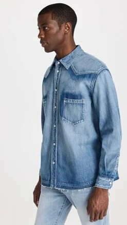 MOUSSY VINTAGE Mvm Cut-Off Denim Shirt 11 MOUSSY VINTAGE Mvm Cut-Off Denim Shirt -Shopbop mouss302501af57 1680293905925 2 0. UX357 QL90