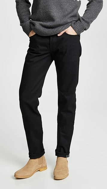 Naked & Famous Weird Guy Solid Black Selvedge 3 Naked & Famous Weird Guy Solid Black Selvedge