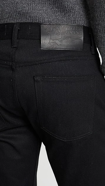 Naked & Famous Weird Guy Solid Black Selvedge 7 Naked & Famous Weird Guy Solid Black Selvedge - Image 5
