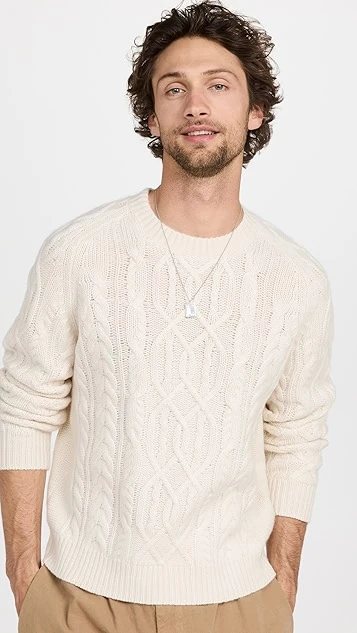Nili Lotan Davide Cable Knit Sweater 4 Nili Lotan Davide Cable Knit Sweater - Image 2