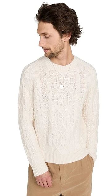 Nili Lotan Davide Cable Knit Sweater 8 Nili Lotan Davide Cable Knit Sweater - Image 6