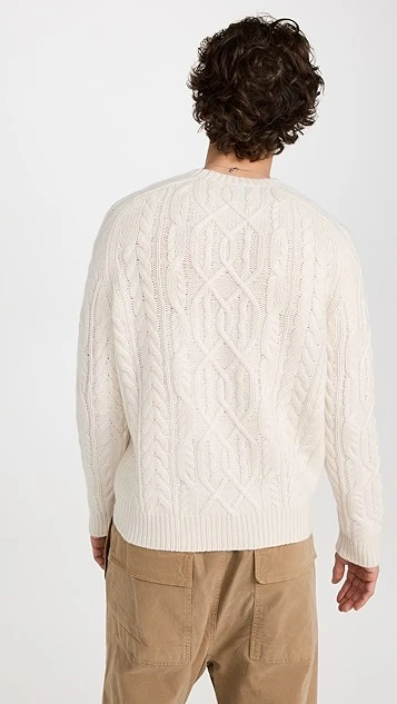 Nili Lotan Davide Cable Knit Sweater 5 Nili Lotan Davide Cable Knit Sweater - Image 3
