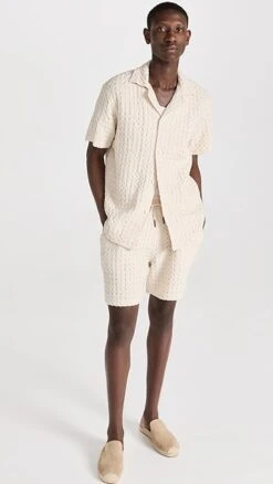 OAS Porto Waffle 6.25" Shorts -Shopbop oasco3001911947 1681166119646 2 0. UX357 QL90