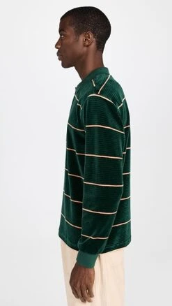 Obey Fete Velour Stripe Polo 11 Obey Fete Velour Stripe Polo -Shopbop obeyy309201e3e0 1665092099946 2 0. UX357 QL90