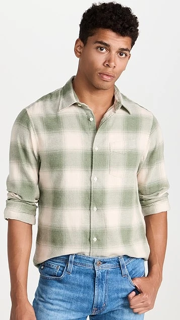 Officine Generale Giacomo Brushed Shirt 3 Officine Generale Giacomo Brushed Shirt