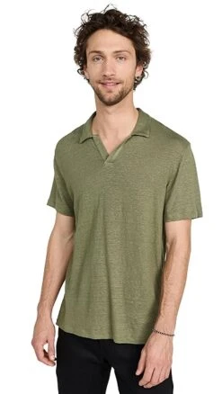 Officine Generale Simon Linen Polo -Shopbop ogene3017513fed 1670279755299 2 0. UX357 QL90