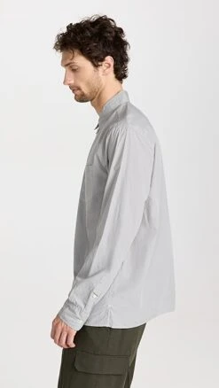 Officine Generale Emory Contrast Stitch Shirt -Shopbop ogene3017897842 1673653224394 2 0. UX357 QL90