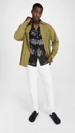 Officine Generale Eren Calligraphy Print Shirt -Shopbop ogene3017917056 1669750653033 2 0. UX357 QL90