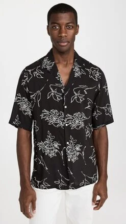 Officine Generale Eren Calligraphy Print Shirt -Shopbop ogene3017917056 1669750653237 2 0. UX357 QL90