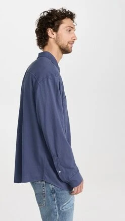 Officine Generale Dante Jersey Shirt 11 Officine Generale Dante Jersey Shirt -Shopbop ogene301811345e 1670423810301 2 0. UX357 QL90