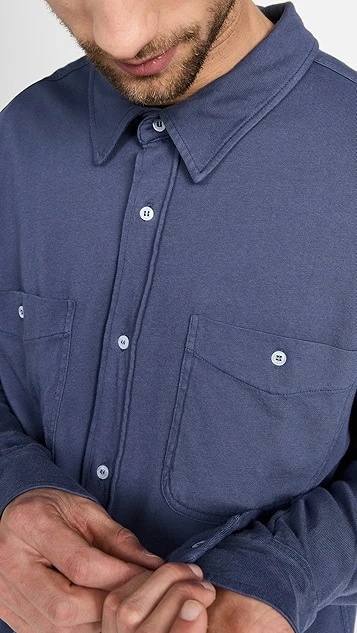 Officine Generale Dante Jersey Shirt 7 Officine Generale Dante Jersey Shirt - Image 5