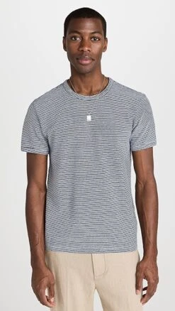 Officine Generale Tee Mini Stripe Cotton Linen Tee -Shopbop ogene3018511218 1675291633271 2 0. UX357 QL90