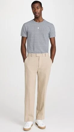 Officine Generale Tee Mini Stripe Cotton Linen Tee -Shopbop ogene3018511218 1675291633581 2 0. UX357 QL90