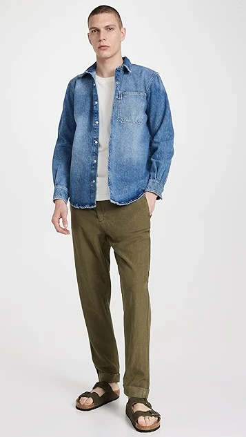 Officine Generale Joseph Garment Dye Linen Cotton Pants 6 Officine Generale Joseph Garment Dye Linen Cotton Pants - Image 4