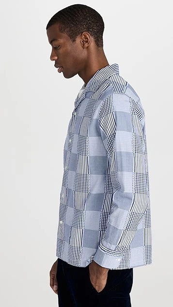 Officine Generale Eren Multicheck Reverse Shirt 5 Officine Generale Eren Multicheck Reverse Shirt - Image 3