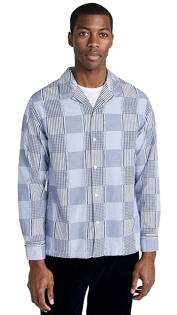 Officine Generale Eren Multicheck Reverse Shirt 8 Officine Generale Eren Multicheck Reverse Shirt - Image 6