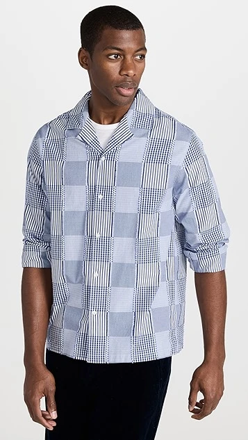 Officine Generale Eren Multicheck Reverse Shirt 9 Officine Generale Eren Multicheck Reverse Shirt - Image 7