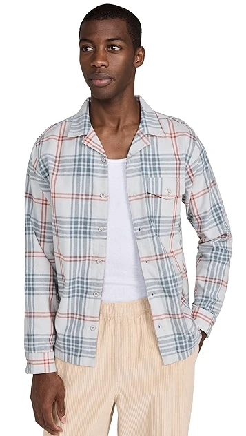 Onia Flannel Convertible Overshirt 9 Onia Flannel Convertible Overshirt - Image 7