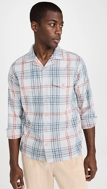 Onia Flannel Convertible Overshirt 3 Onia Flannel Convertible Overshirt