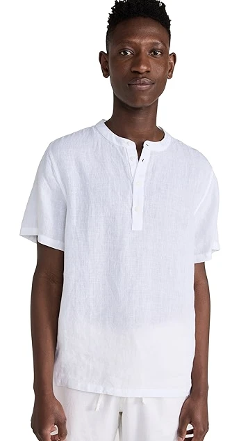 Onia Linen Home Short Sleeve Henley 8 Onia Linen Home Short Sleeve Henley - Image 6