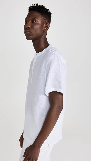 Onia Linen Home Short Sleeve Henley 5 Onia Linen Home Short Sleeve Henley - Image 3
