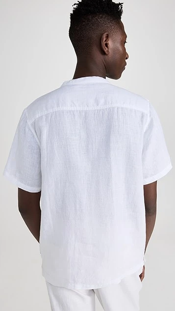 Onia Linen Home Short Sleeve Henley 4 Onia Linen Home Short Sleeve Henley - Image 2