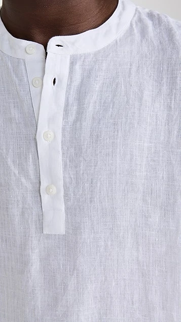 Onia Linen Home Short Sleeve Henley 7 Onia Linen Home Short Sleeve Henley - Image 5