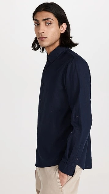 Onia Stretch Linen Shirt 5 Onia Stretch Linen Shirt - Image 3
