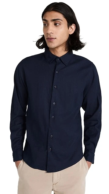 Onia Stretch Linen Shirt 9 Onia Stretch Linen Shirt - Image 7